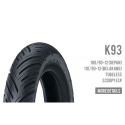 Ban Luar K93 100/90-12 TL...